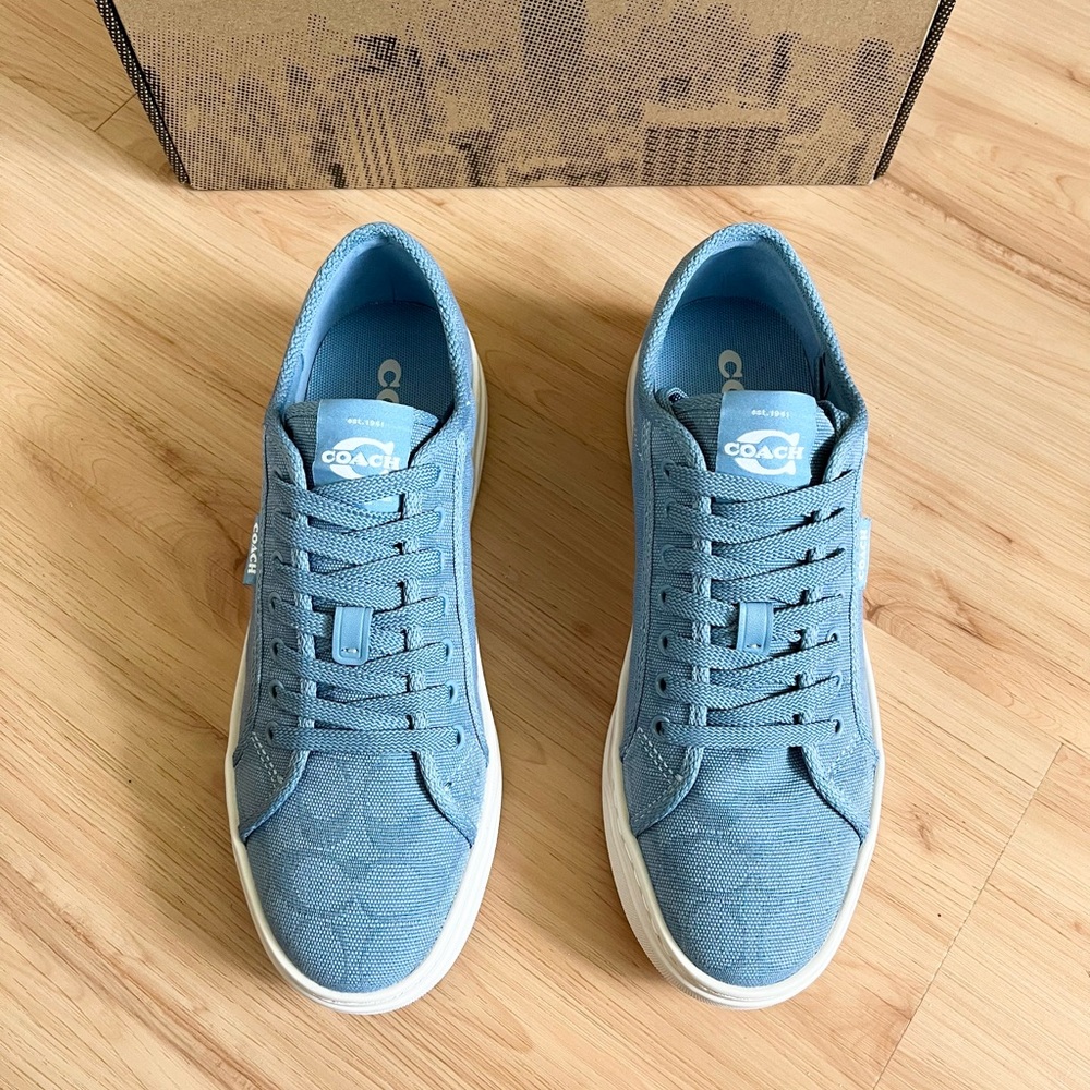 Coach Canvas Sneaker Bluebell Women 8.5 US B # CAS55 - Picture 5 of 11